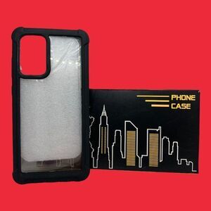 Hatoshi Galaxy A72 5G black clear protective phone case